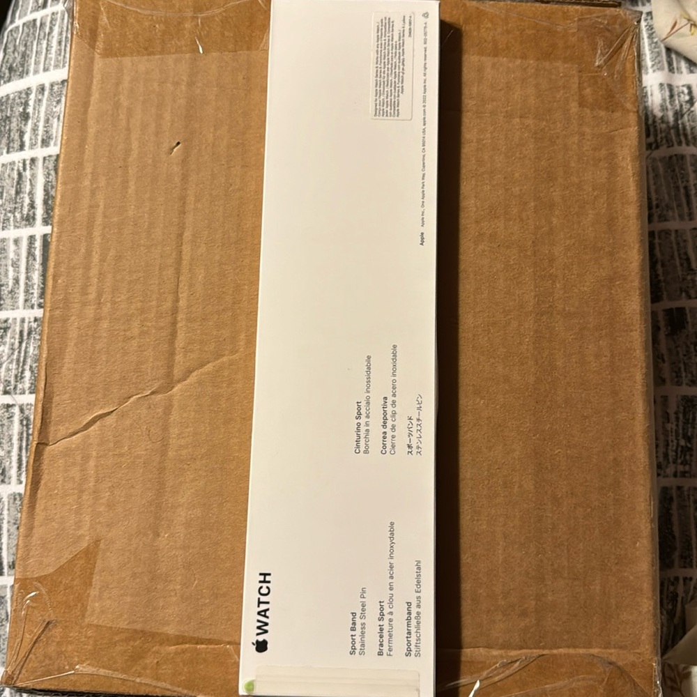 Appl watch Sport Band Stainless Steel Pin 45mm brand new in the box sealed.